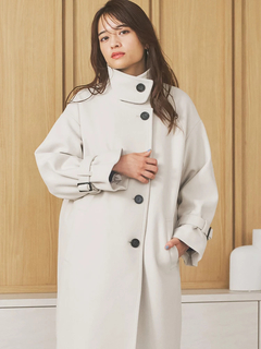 LUDIC PARK(ルディックパーク) |ウールスタンドカラーロングコート