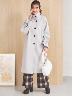 LUDIC PARK(ルディックパーク) |ウールスタンドカラーロングコート