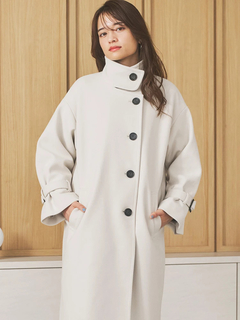 LUDIC PARK(ルディックパーク) |ウールスタンドカラーロングコート