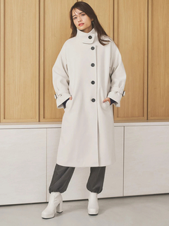 LUDIC PARK(ルディックパーク) |ウールスタンドカラーロングコート