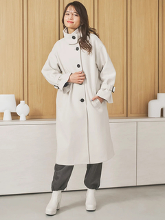 LUDIC PARK(ルディックパーク) |ウールスタンドカラーロングコート