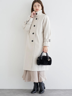 LUDIC PARK(ルディックパーク) |ウールスタンドカラーロングコート