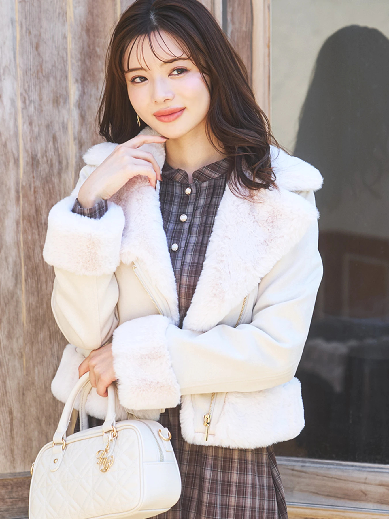 スエードファーライダースジャケット / LUDIC PARK（ルディックパーク