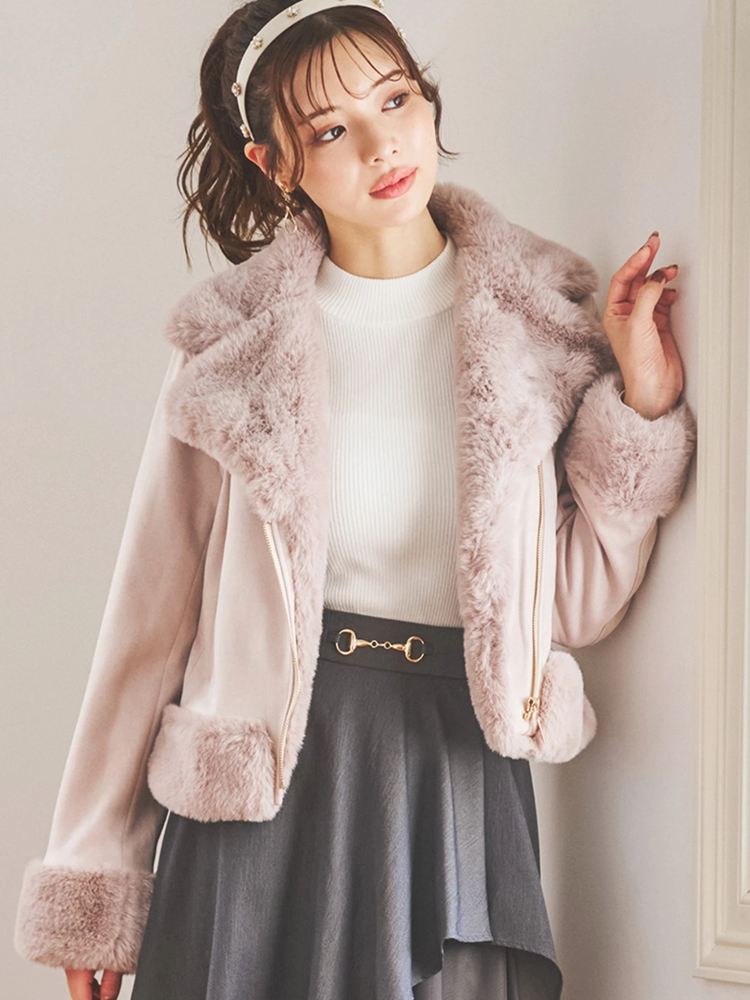 スエードファーライダースジャケット / LUDIC PARK（ルディックパーク