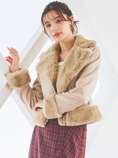 LUDIC PARK(ルディックパーク) |スエードファーライダースジャケット