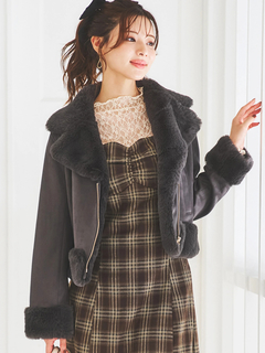 LUDIC PARK(ルディックパーク) |スエードファーライダースジャケット