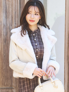 LUDIC PARK(ルディックパーク) |スエードファーライダースジャケット