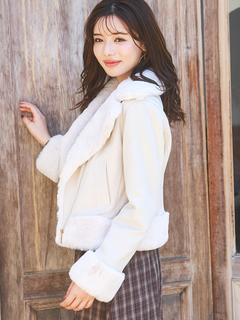 LUDIC PARK(ルディックパーク) |スエードファーライダースジャケット