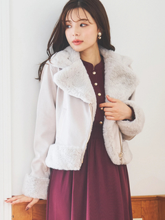 LUDIC PARK(ルディックパーク) |スエードファーライダースジャケット