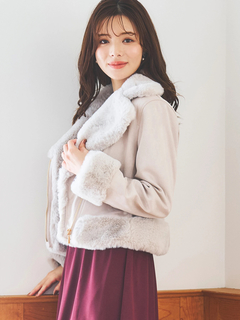 LUDIC PARK(ルディックパーク) |スエードファーライダースジャケット