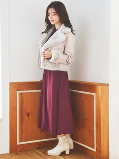 LUDIC PARK(ルディックパーク) |スエードファーライダースジャケット