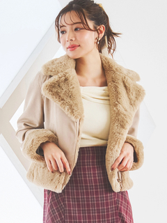 LUDIC PARK(ルディックパーク) |スエードファーライダースジャケット