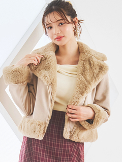 LUDIC PARK(ルディックパーク) |スエードファーライダースジャケット