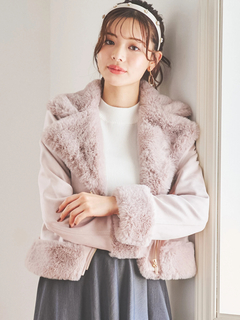 LUDIC PARK(ルディックパーク) |スエードファーライダースジャケット