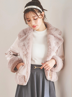 LUDIC PARK(ルディックパーク) |スエードファーライダースジャケット