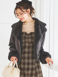 LUDIC PARK(ルディックパーク) |スエードファーライダースジャケット