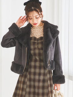 LUDIC PARK(ルディックパーク) |スエードファーライダースジャケット