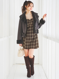 LUDIC PARK(ルディックパーク) |スエードファーライダースジャケット