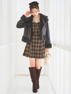 LUDIC PARK(ルディックパーク) |スエードファーライダースジャケット