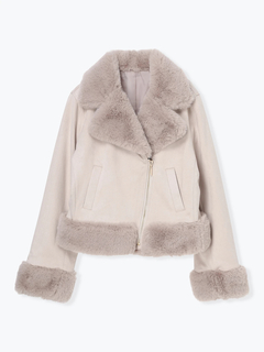 LUDIC PARK(ルディックパーク) |スエードファーライダースジャケット