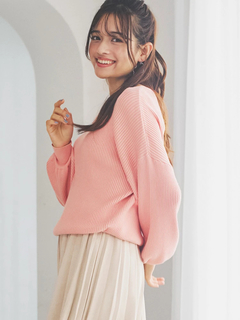 LUDIC PARK(ルディックパーク) |Vネックミルキーニットトップス