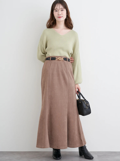 LUDIC PARK(ルディックパーク) |Vネックミルキーニットトップス