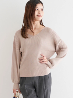 LUDIC PARK(ルディックパーク) |Vネックミルキーニットトップス