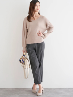 LUDIC PARK(ルディックパーク) |Vネックミルキーニットトップス