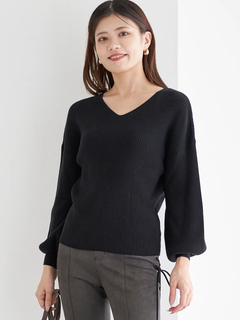 LUDIC PARK(ルディックパーク) |Vネックミルキーニットトップス