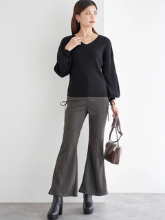 LUDIC PARK(ルディックパーク) |Vネックミルキーニットトップス