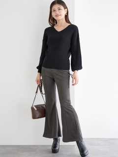 LUDIC PARK(ルディックパーク) |Vネックミルキーニットトップス