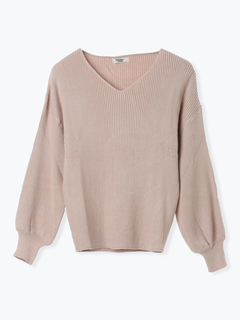 LUDIC PARK(ルディックパーク) |Vネックミルキーニットトップス