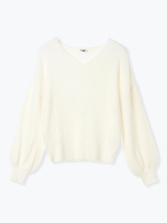 LUDIC PARK(ルディックパーク) |Vネックミルキーニットトップス