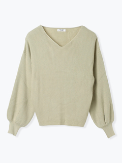 LUDIC PARK(ルディックパーク) |Vネックミルキーニットトップス