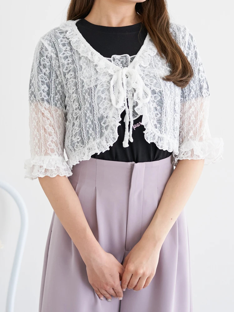 レースフリルカーディガン / LUDIC PARK（ルディックパーク）の