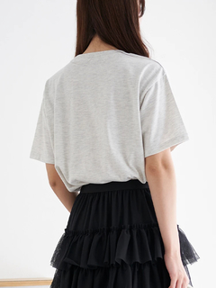 LUDIC PARK(ルディックパーク) |ネコリボン×パールTシャツ