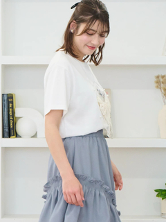LUDIC PARK(ルディックパーク) |ネコリボン×パールTシャツ