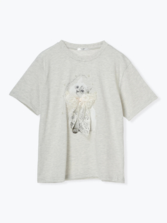 LUDIC PARK(ルディックパーク) |ネコリボン×パールTシャツ