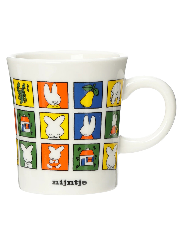 miffy たっぷりマグ フラワーパターン イエロー【ミッフィー】 / Hare