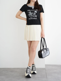 LUDIC PARK(ルディックパーク) |テレコ エンジェルレイヤード風Tシャツ