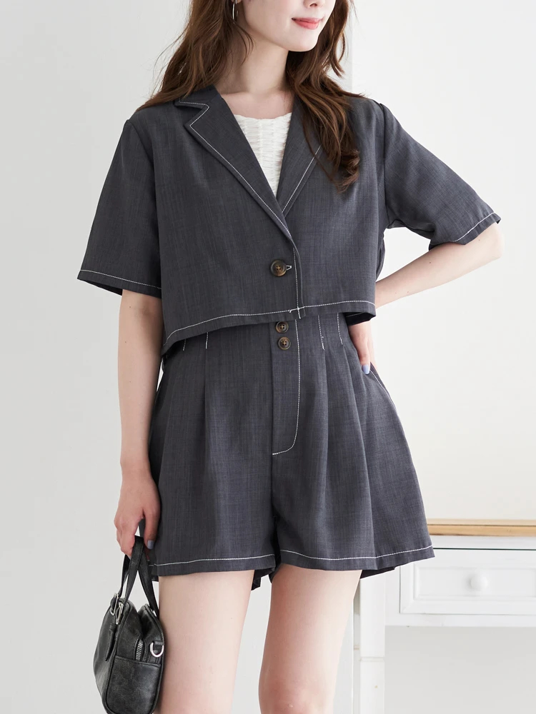 SET]半袖ショートジャケット×ショートパンツ / LUDIC PARK（ルディック