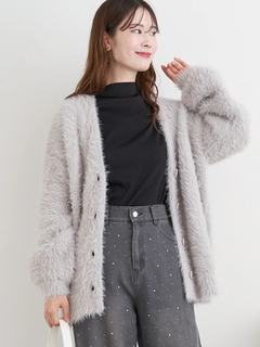 LUDIC PARK(ルディックパーク) |シャギーニットゆるカーディガン