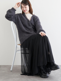 LUDIC PARK(ルディックパーク) |シャギーニットゆるカーディガン