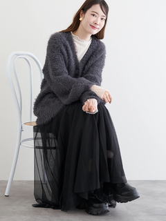 LUDIC PARK(ルディックパーク) |シャギーニットゆるカーディガン