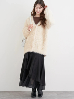 LUDIC PARK(ルディックパーク) |シャギーニットゆるカーディガン