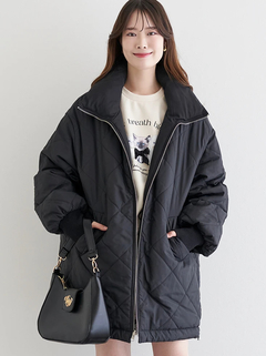 LUDIC PARK(ルディックパーク) |[2WAY]スタンドカラーリバーシブル中綿ドロストブルゾン