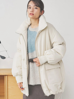 LUDIC PARK(ルディックパーク) |[2WAY]スタンドカラーリバーシブル中綿ドロストブルゾン