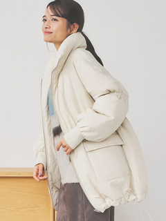 LUDIC PARK(ルディックパーク) |[2WAY]スタンドカラーリバーシブル中綿ドロストブルゾン