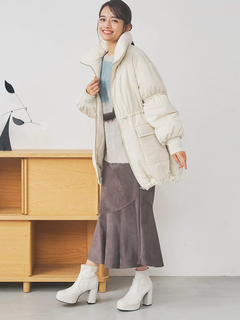 LUDIC PARK(ルディックパーク) |[2WAY]スタンドカラーリバーシブル中綿ドロストブルゾン