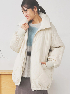 LUDIC PARK(ルディックパーク) |[2WAY]スタンドカラーリバーシブル中綿ドロストブルゾン